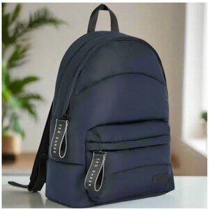 Ted Baker Large Backpack Puffer Blue Streek Quilted Nylon Laptop Pocket Pocket